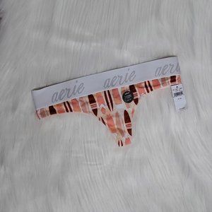Aerie Surf Board Pattern Logo Tanga Thong